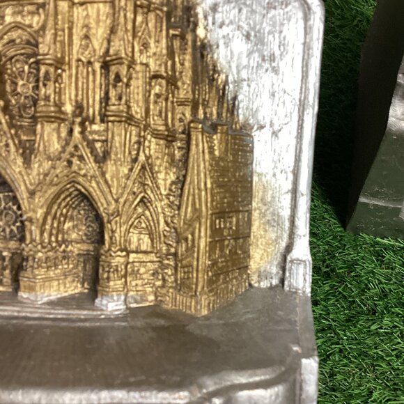 Rheims Notre Dame Cathedral Bookends Vintage - Picture 12 of 14